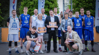 "Ghetto Basket" Ogrē 2017. gadā. Īpašās atklāšanas spēles dalībnieki un Ogres pārstāvji
Publicitātes foto