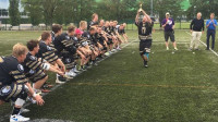 "Helsinki Chiefs" komanda priecājas par uzvaru Baltijas lakrosa līgā
Foto: llf.lv