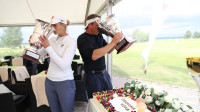 Anna Diāna Švanka un Kristaps Krištopans
Foto: golf.lv