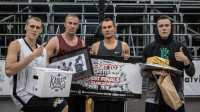"Pilnīgā ģitāra" (no kreisās) - Nauris Miezis, Kristaps Jurjāns, Mārtiņš Šteinbergs,, Roberts Pāže
Publicitātes foto