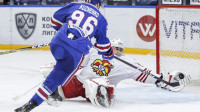Jānis Kalniņš glābj. Foto: Pekka Rautiainen / jokerit.com