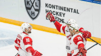 Kaspars Daugaviņš un Mārtiņš Karsums. Foto: Raimonds Volonts, dinamoriga.lv