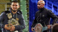 Habibs Nurmagomedovs un Floids Meivezers
Foto: AFP/Scanpix & Reuters/Scanpix