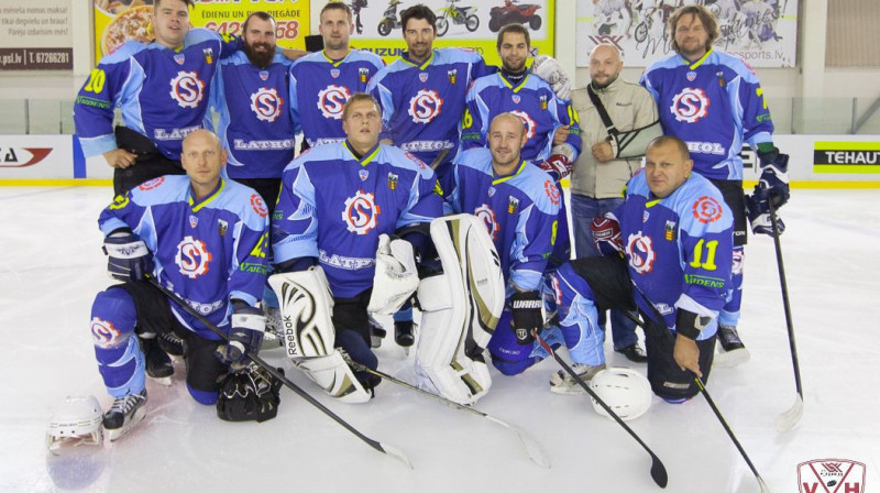 1. līgas uzvarētāji "Seda" hokejisti
Foto: Edgars Vaivads
