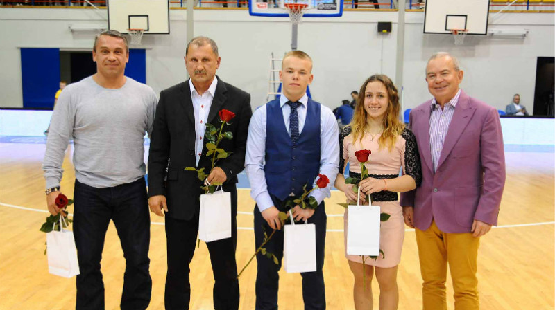 Viktors Ščerbatihs, Eduards Andruškēvičs, Ritvars Suharevs, Aivars Lembergs. Foto: Juris Presņikovs, ventspils.lv