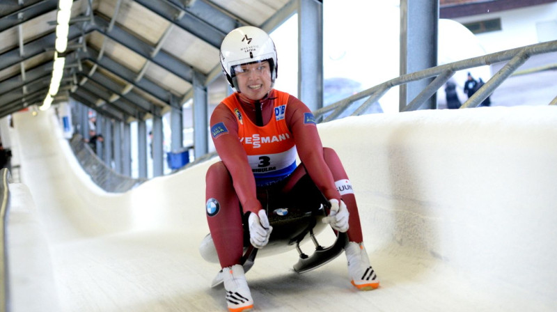 Kendija Aparjode. Foto: Latvijas Kamaniņu sporta federācija