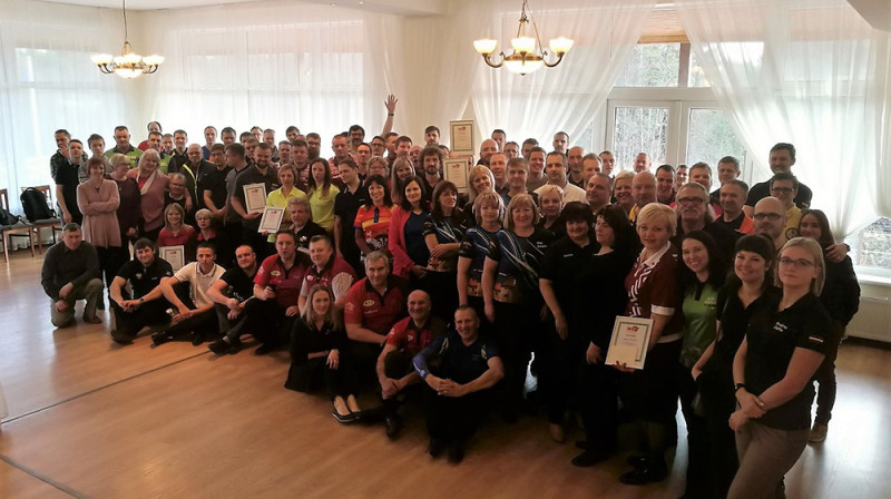 Pagājušā gada Latvijas čempionāta dalībnieki
Publicitātes foto