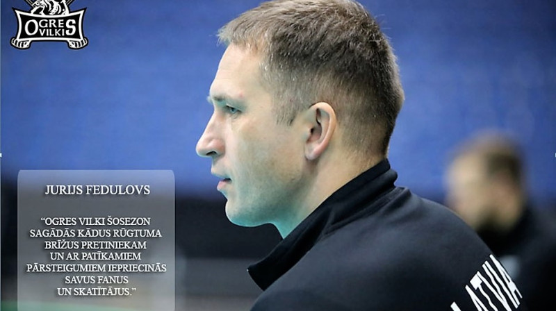 FK "Ogres Vilki" galvenais treneris Jurijs Fedulovs. Foto: Ritvars Raits