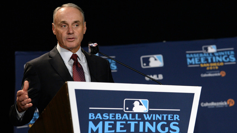 MLB komisārs Robs Manfreds
Foto: USA Today/Scanpix
