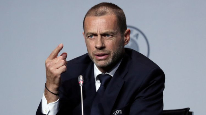 UEFA prezidents Aleksanders Čeferins. Foto: Reuters/Scanpix
