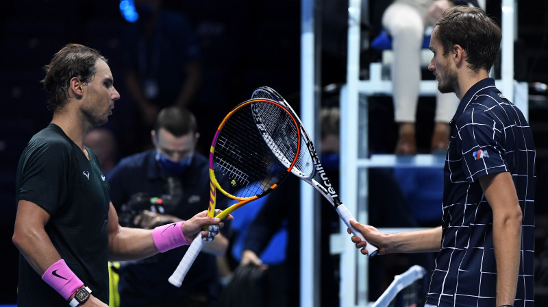 Rafaels Nadals un Daniils Medvedevs. Foto: EPA/Scanpix