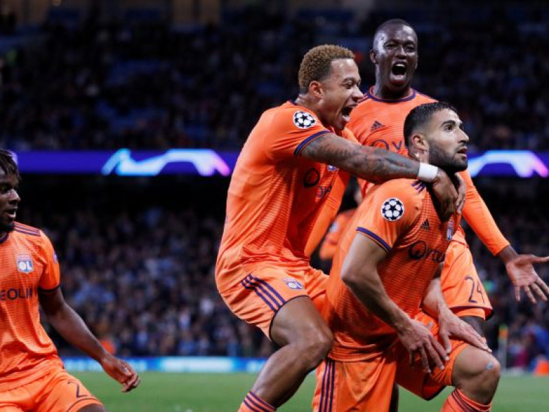 Lionas futbolisti priecājas par vārtu guvumu Mančestrā. Foto: Reuters/Scanpix