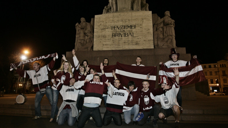 Latvijas izlases fani Rīgā
Foto: Jānis Saliņš, f64