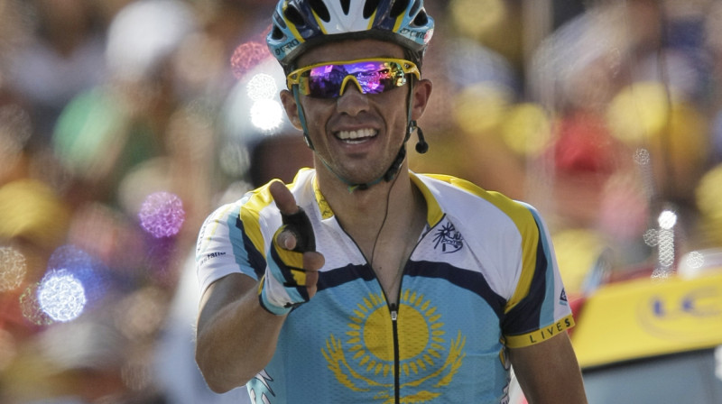 Kopvērtējuma līderis Alberto Kontadors
Foto: AP/AFP/Reuters.