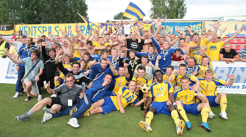 FK ''Ventspils'' pēc triumfa 2009./2010. gada TrioBet Baltijas Futbola līgā
