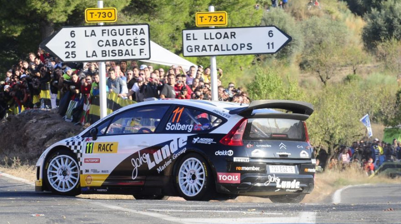 Peters Solbergs Spānijas rallijā
Foto: AP/Scanpix