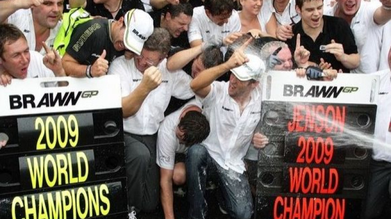 Džensons Batons un "Brawn GP" var līksmot
Foto: AP/Scanpix