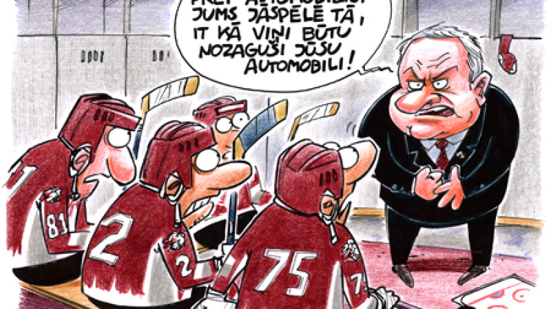 Izrādās, ka Šuplera ģimenē psihologs pēc profesijas esot viņa kundze...
Karikatūra: Gatis Šļūka