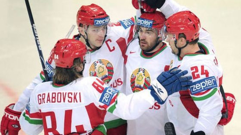 Baltkrievijas izlases hokejisti
Foto: AFP/Scanpix