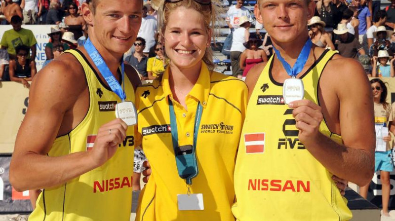 Mārtiņš Pļaviņš un Jānis Šmēdiņš
Foto: www.fivb.com