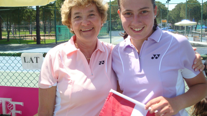 Anastasija Sevastova kopā ar Daigu Jušku Antālijā
Foto: Ieva Matroze