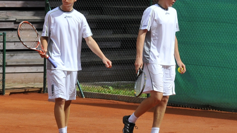 Artūrs Kazijevs un Miķelis Lībietis 
Foto: Romualds Vambuts