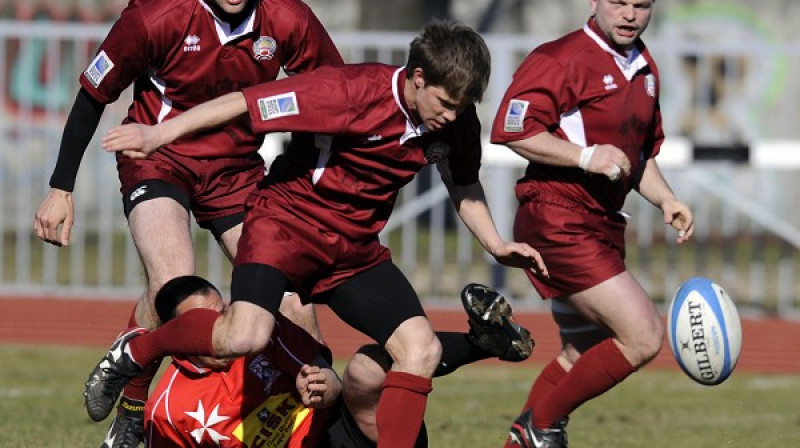 Latvijas regbija izlase
Foto: Romāns Kokšarovs, Sporta Avīze, f64
