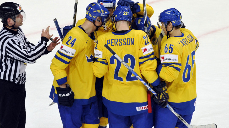 Zviedrijas hokejisti
Foto: AP/Scanpix