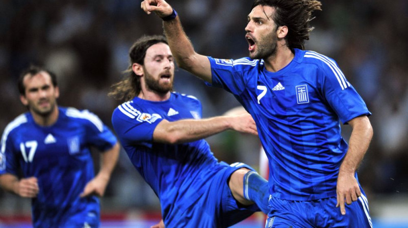 Grieķi priecājas mačā ar Latviju
Foto: AP/Scanpix