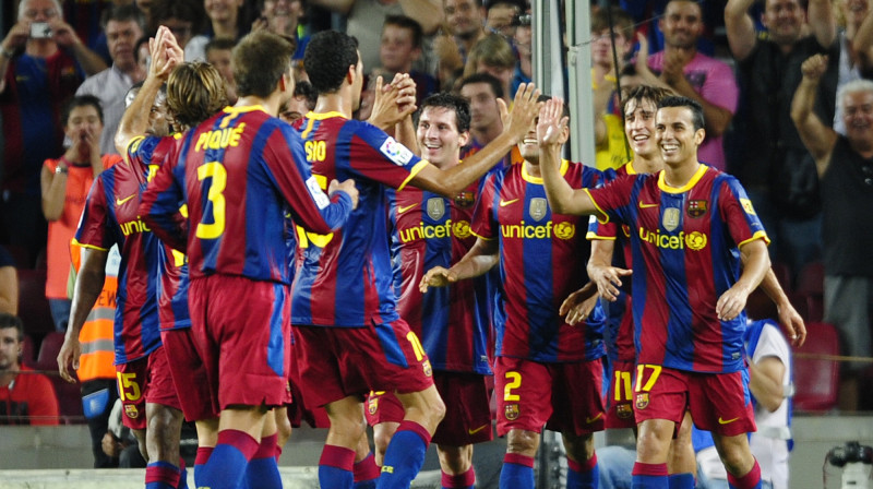 "Barcelona" futbolisti
Foto: AP/ AFP/ Scanpix