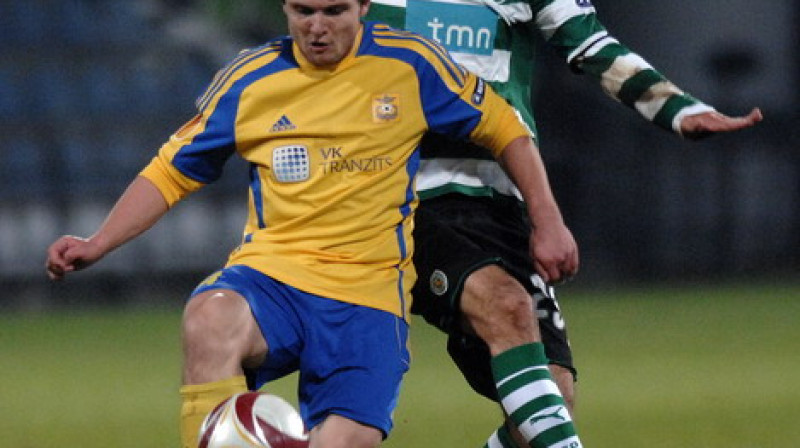 FK "Ventspils" pussargs Jurijs Žigajevs
 Foto: Romāns Kokšarovs, Sporta Avīze/F64