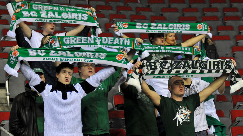 Kauņas Žalgiris savā laukumā varēs aizstāvēt pērn izcīnīto BBL čempionu titulu.
Foto: Romualds Vambuts, Sportacentrs.com