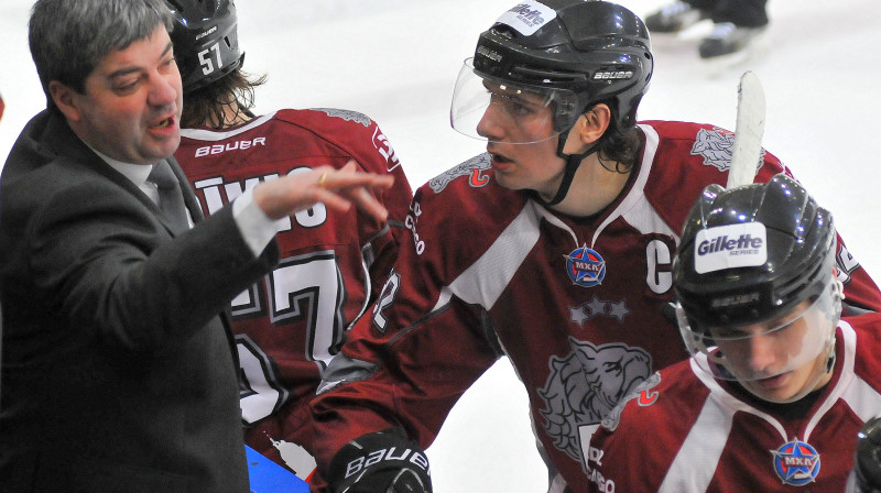 HK "Rīga" galvenais treneris Leonīds Tambijevs
Foto: Romualds Vambuts, sportacentrs.com