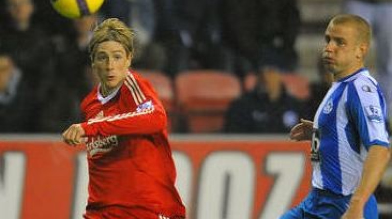 Fernando Toress šodien neiesita, un "Liverpool" neuzvarēja
Foto: AFP