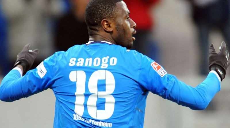 Bubakars Sanogo jau pirmajā mačā "Hoffenheim"
rindās izcēlās ar vārtu guvumu
Foto: AFP