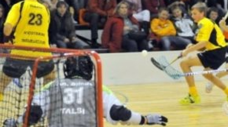 "Talsi/Triobet" florbolisti
Foto: Romualds Vambuts, eSports.lv