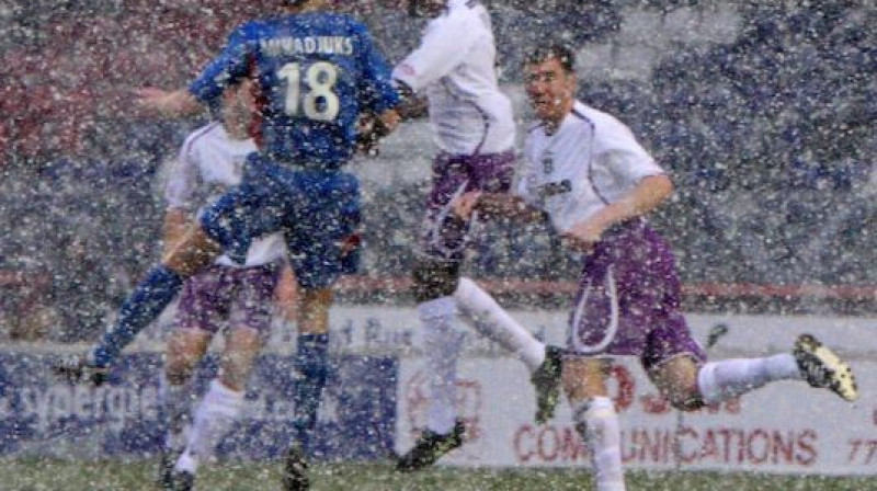 Pāvels Mihadjuks gūst vārtus pret "Kilmarnock"
Foto: www.caleyjags.com