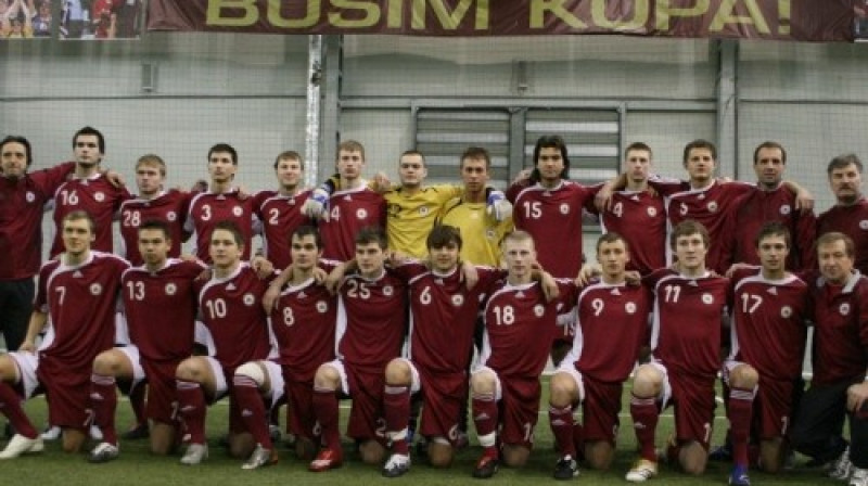 Latvijas U-19 izlases futbolisti
Foto: LFF