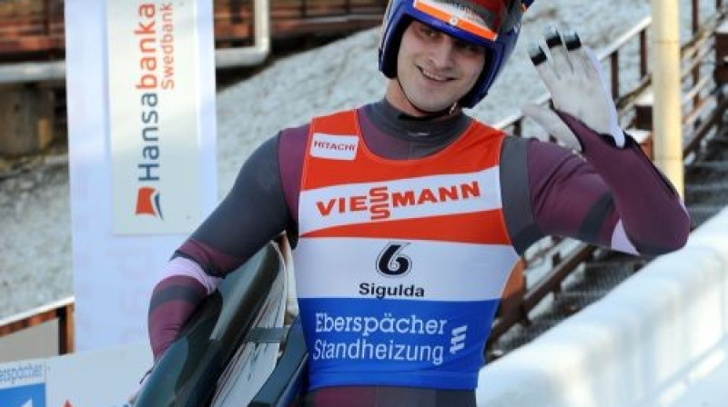 Kamaniņu braucējs Inārs Kivlenieks
Foto: Romāns Kokšarovs, Sporta Avīze, f64