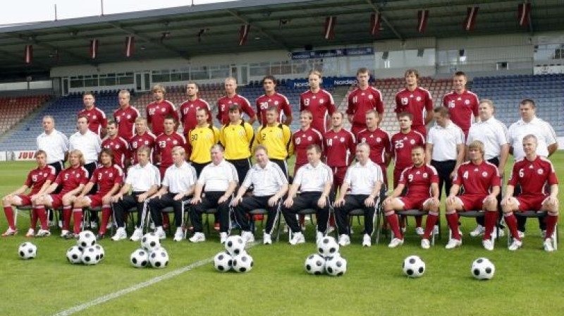 Latvijas futbola valstsvienība 
Foto: A.F.I.
