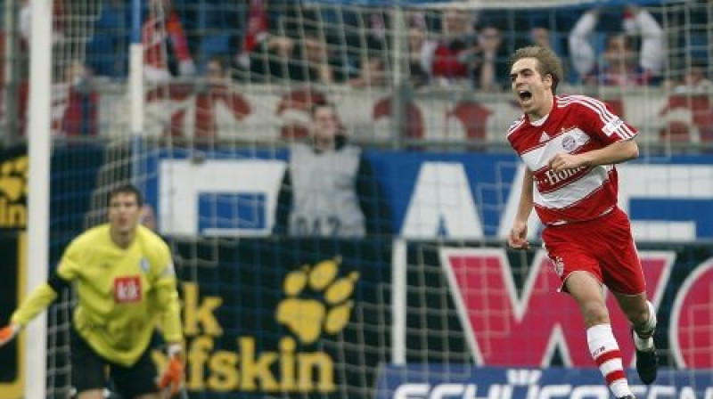 Filips Lāms atzīmē vārtu guvumu
Foto: AP