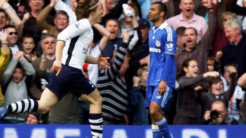 Luka Modričs svin vārtu guvumu
Foto: AP