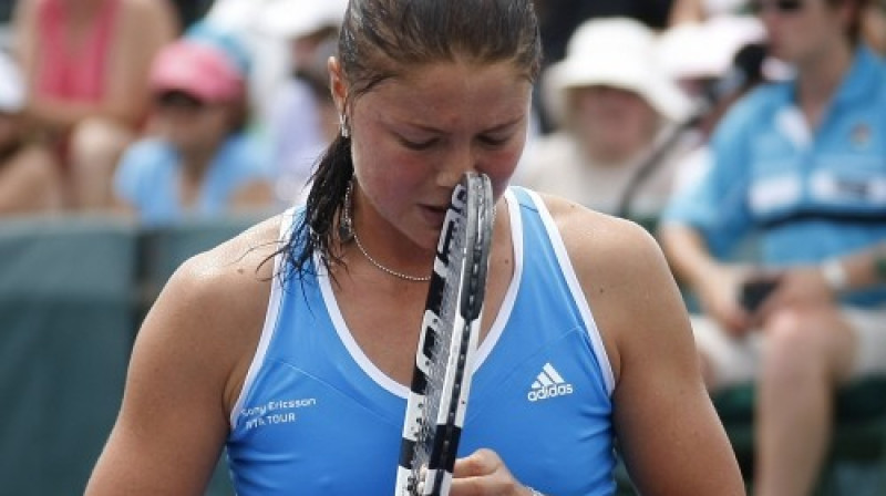 Laiks pārdomām Dinara Safina...
Foto: AFP