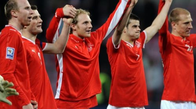 Šveices futbolisti 
Foto: AFP