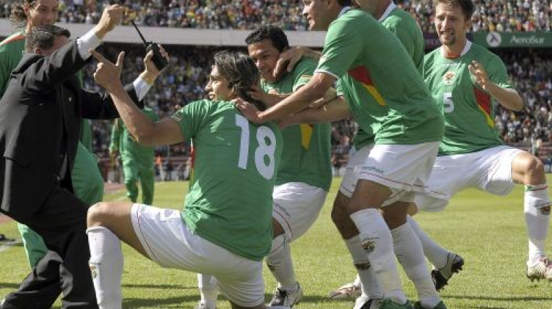 Bolīvijas izlases prieki
Foto: AFP