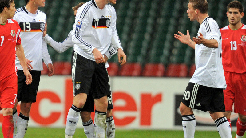 Vācijas izlases spēlētāji
Foto: AFP