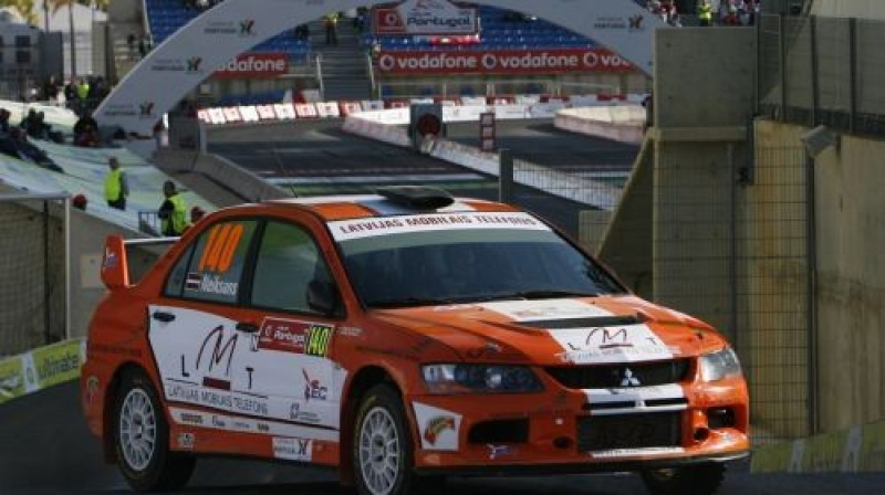 Andis Neikšāns un Pēteris Dzirkals
Foto: Jānis Barbars, www.rallyemotions.net.