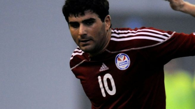 Čempionāta rezultatīvākais futbolists - "Skonto"
gruzīnu uzbrucējs Vladimirs Dvališvili
Foto: Romans Kokšarovs, Sporta Avīze, f64