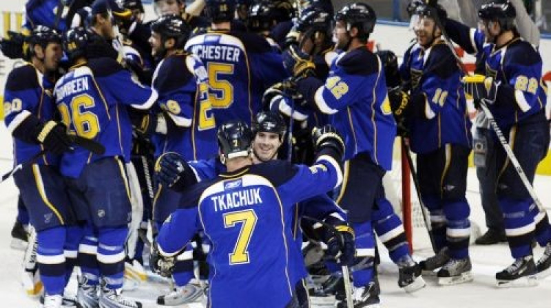 "Blues" mirkli pēc iekļūšanas izslēgšanas spēlēs
Foto: AP