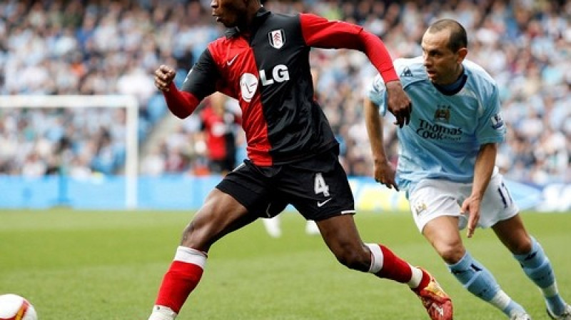 Epizode no "Manchester City" un "Fulham" spēles
Foto: AP